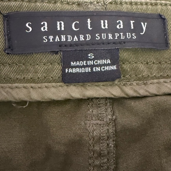 Sanctuary Women’s Reissue Cargo Pants Mossy Green NWT - Picture 9 of 11